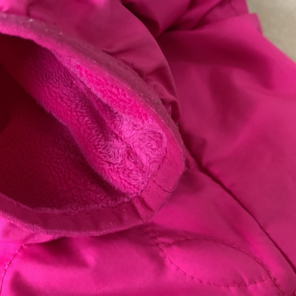 North Face coat, fuzzy inside, attached hood, girls size 10-12. - Picture 12 of 13